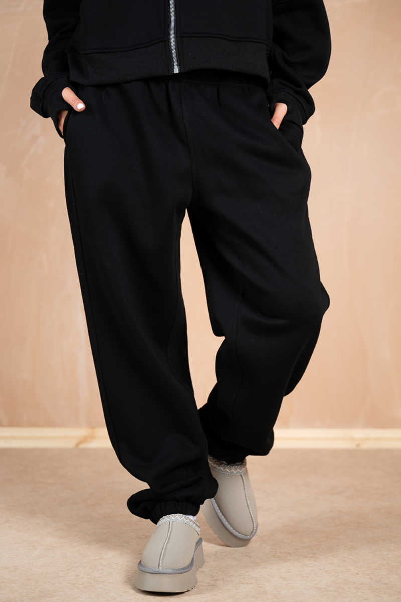 Relaxed Cuff Joggers - Black