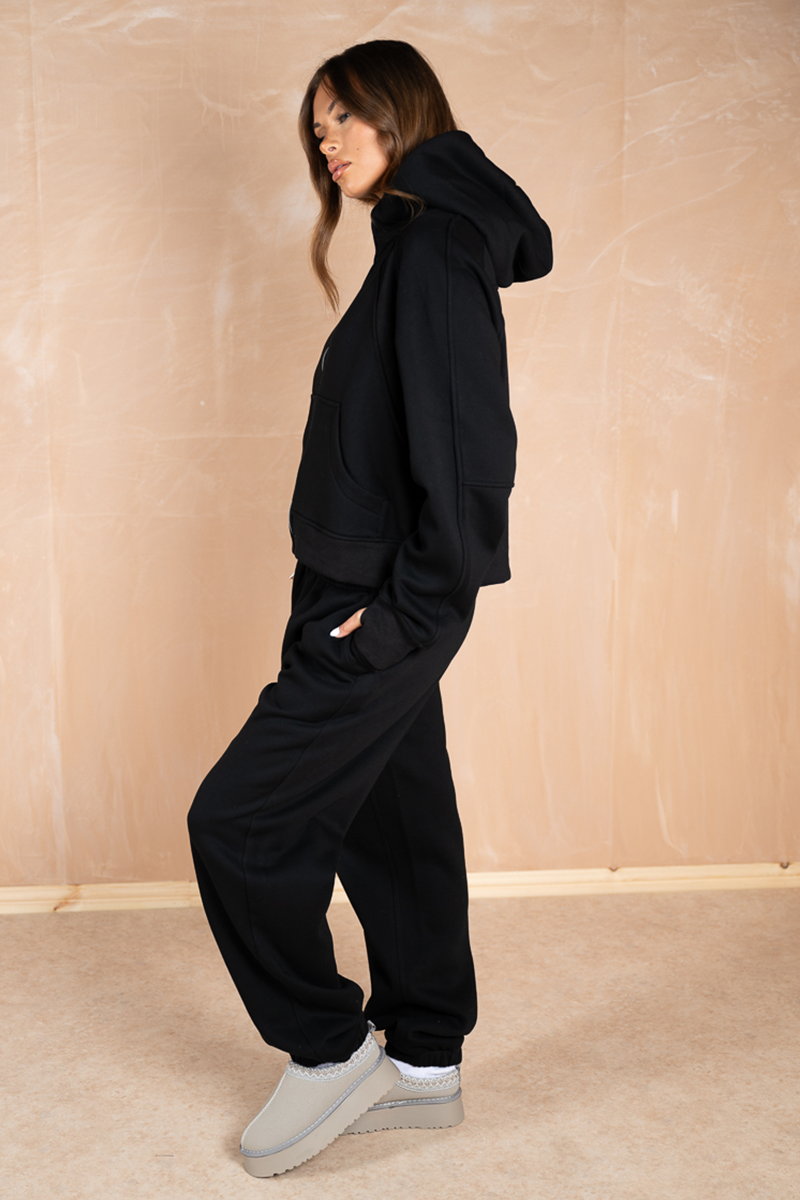Relaxed Cuff Joggers - Black